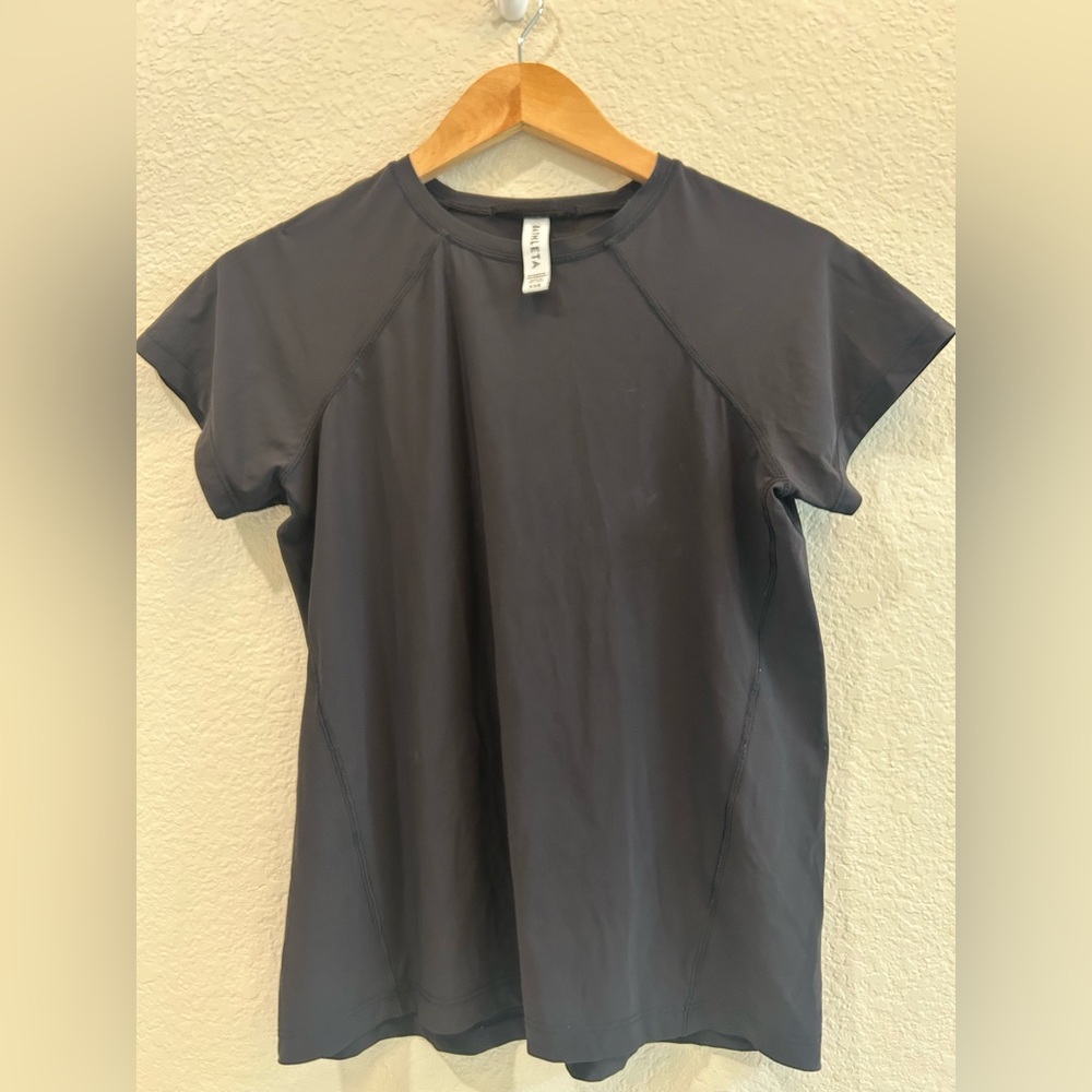 Athleta‎ Black Short Sleeve Athletic Top